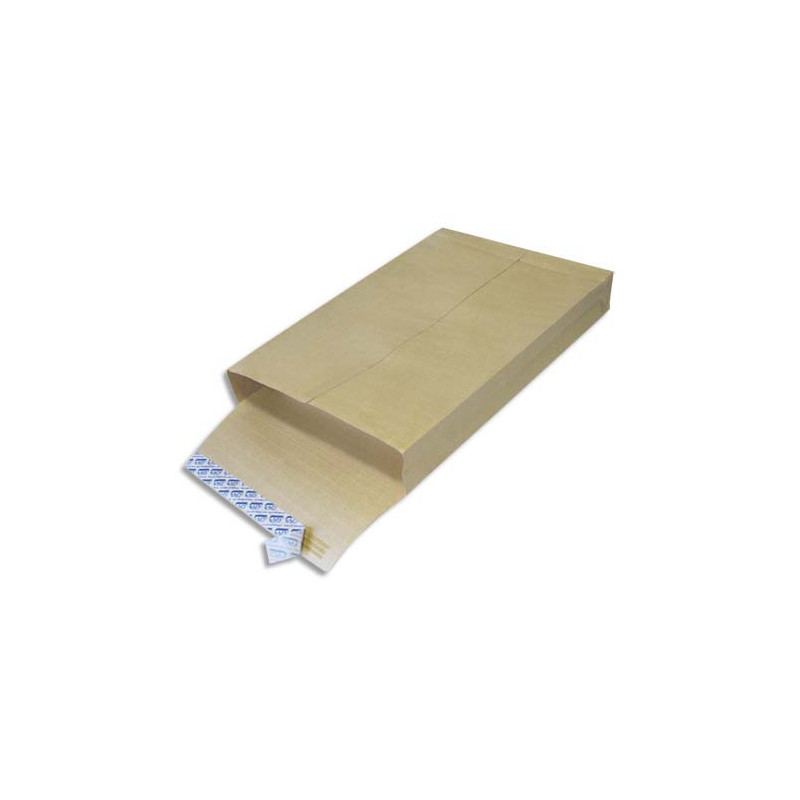 GPV Boîte de 250 pochettes kraft armé 3 soufflets 26 280x380