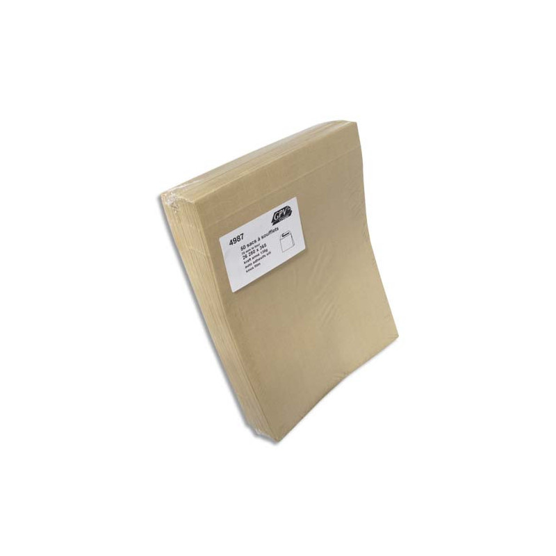 GPV Paquet de 50 kraft armé 26 à soufflets 70