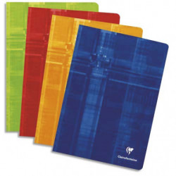 CLAIREFONTAINE Cahier Piqûre 240X320 48 pages (24 feuilles) grands carreaux Seyès