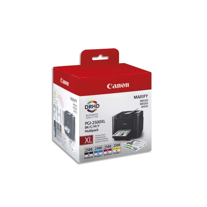 CANON Multipack 4 couleurs Jet d'encre PGI2500XL 9254B004