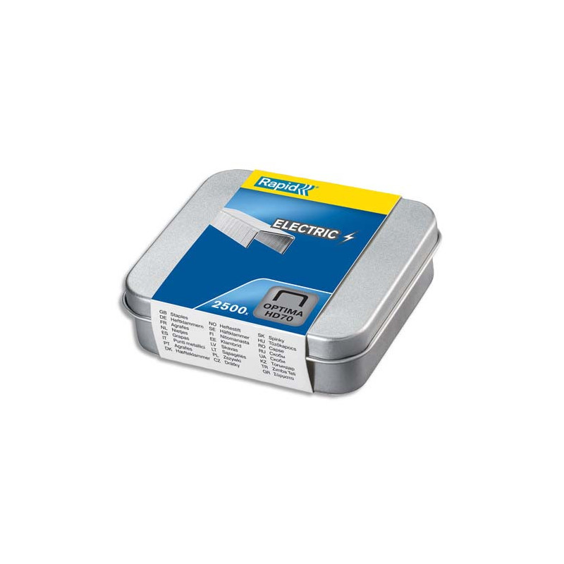RAPID Boîte de 2 500 agrafes optima HD70