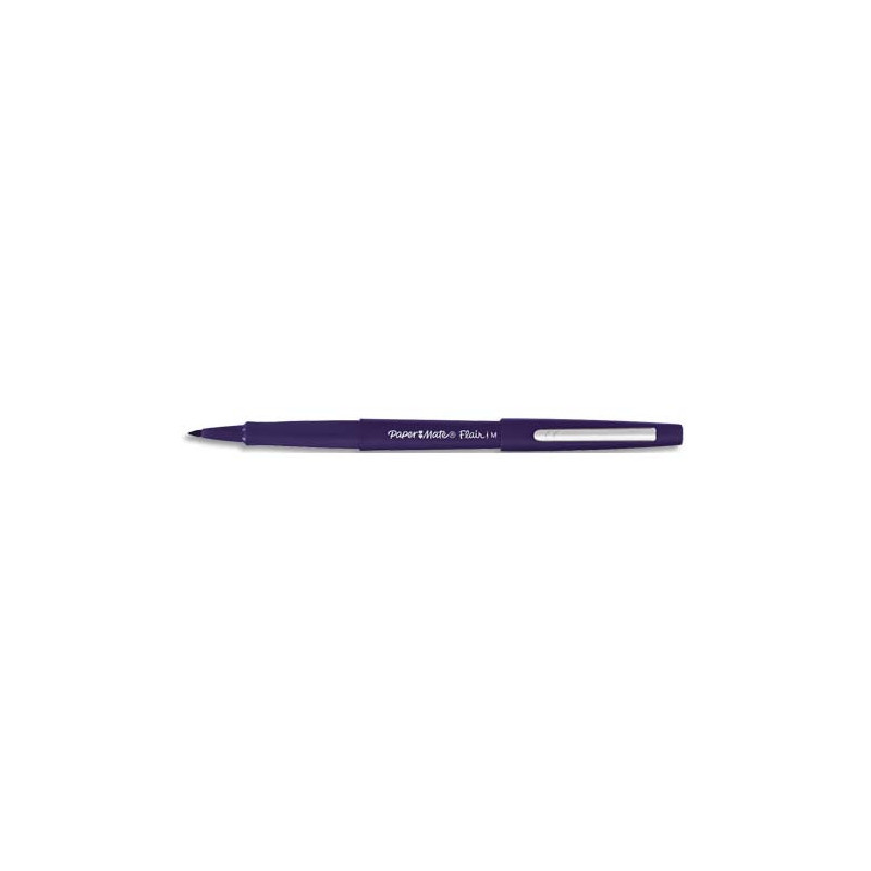 PAPERMATE Stylo feutre Flair Original, pointe M Trait 0,7 mm Bleu Marine