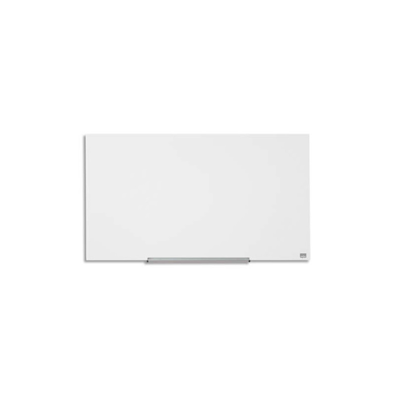 NOBO Tableau blanc en verre magnétique Impression Pro, 680 x 380 mm