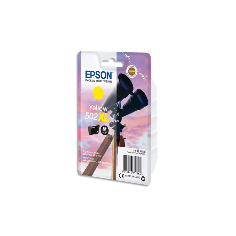 EPSON Cartouche Jet d'Encre Yellow XL ''Jumelles'' 502 - C13T02W44010