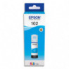 EPSON Bouteille Jet d'Encre 102 EcoTank Cyan - C13T03R240