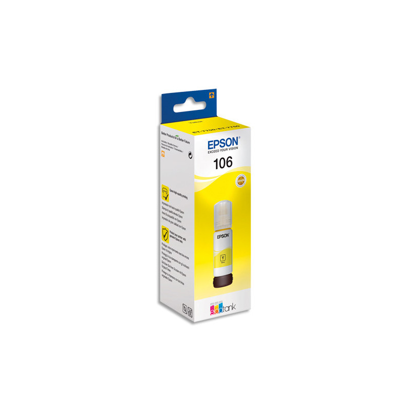 EPSON Bouteille Jet d'Encre 106 EcoTank Yellow - C13T00R440