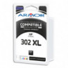 ARMOR Cartouche compatible Jet d'encre Noir HP 302XL B20739R1