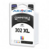 ARMOR Cartouche compatible Jet d'encre 3 Couleurs HP 302XL B20740R1