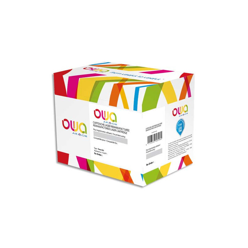 OWA Pack de 4 cartouches compatibles Jet d'encre couleurs Noir, Cyan, Magenta, Jaune HP 932XL K10306OW