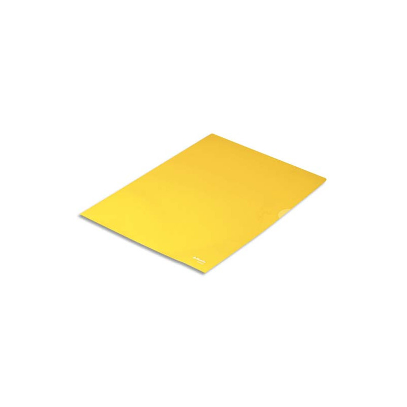 ESSELTE Boîte de 100 pochettes-coin Copy Safe Jaune en polypropylène 11/100e