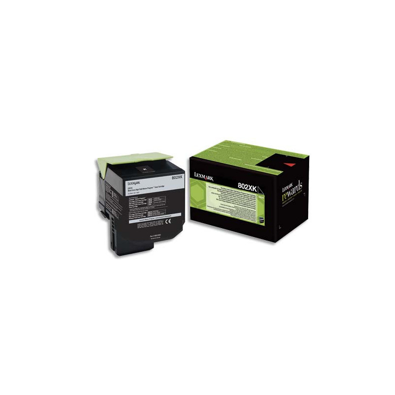 LEXMARK Toner Laser Noir 802xk 8.000 pages cx/510de/510dhe/510dthe 80C2XK0