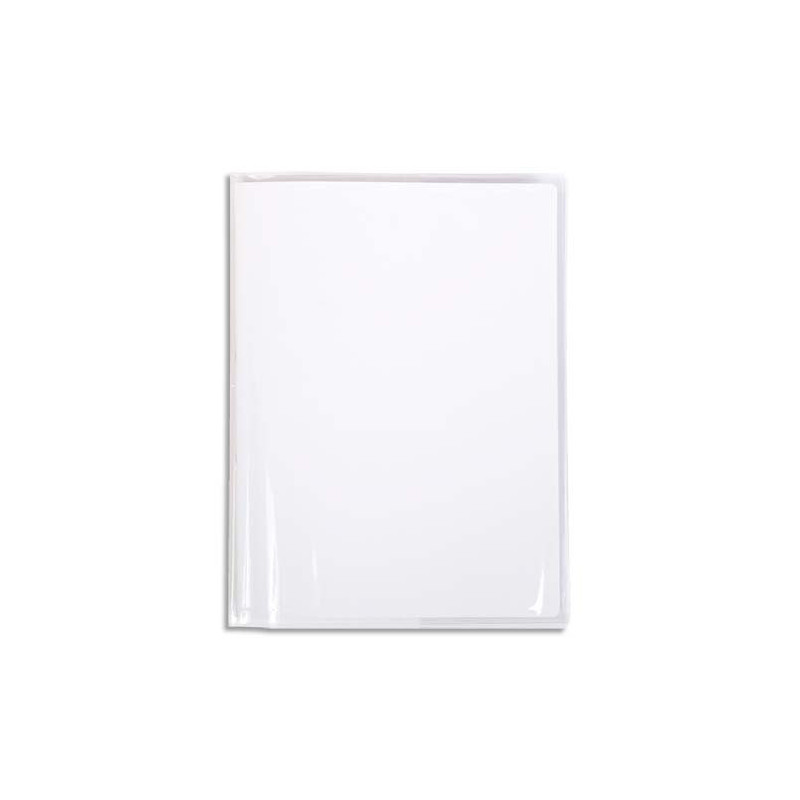 CALLIGRAPHE Protège-cahier Cristal 22/100° 17x22 avec porte-étiquette. Transparent