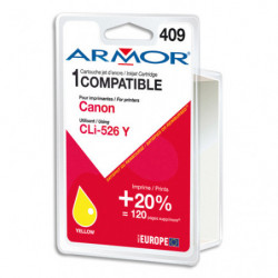 ARMOR Cartouche compatible Jet d'encre Jaune CANON CLi-526 B12564R1