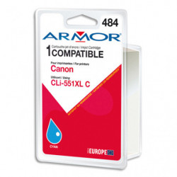 ARMOR Cartouche compatible Jet d'encre Cyan CANON CLi-551XL B12625R1