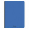 CONQUERANT C9 Cahier piqûre 17x22cm 48 pages 90g grands carreaux Seyès. Couverture polypropylène Bleu
