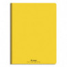 CONQUERANT C9 Cahier piqûre 17x22cm 48 pages 90g grands carreaux Seyès. Couverture polypropylène Jaune