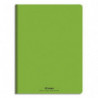 CONQUERANT C9 Cahier piqûre 17x22cm 60 pages 90g grands carreaux Seyès. Couverture polypropylène Vert