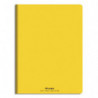 CONQUERANT C9 Cahier piqûre 17x22cm 60 pages 90g grands carreaux Seyès. Couverture polypropylène Jaune