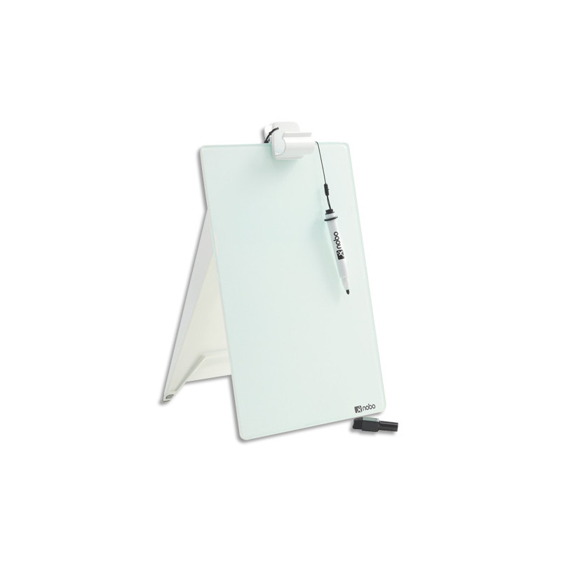 NOBO Chevalet de bureau en verre, 216 x 297 x 30 mm