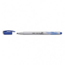 BIC Intensity Stylo Feutre d'écriture Pointe Medium et Corps métallisé - Bleu foncé