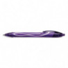 BIC Gel-ocity Quick Dry Stylos-Gel Rétractables Pointe Moyenne (0,7 mm) - Violet