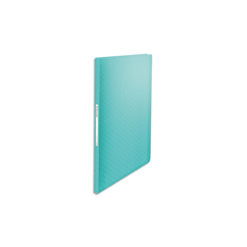 ESSELTE Protège-documents Colour'Breeze 40 pochettes, 80 vues, en polypropylène 5/10ème. Coloris Bleu