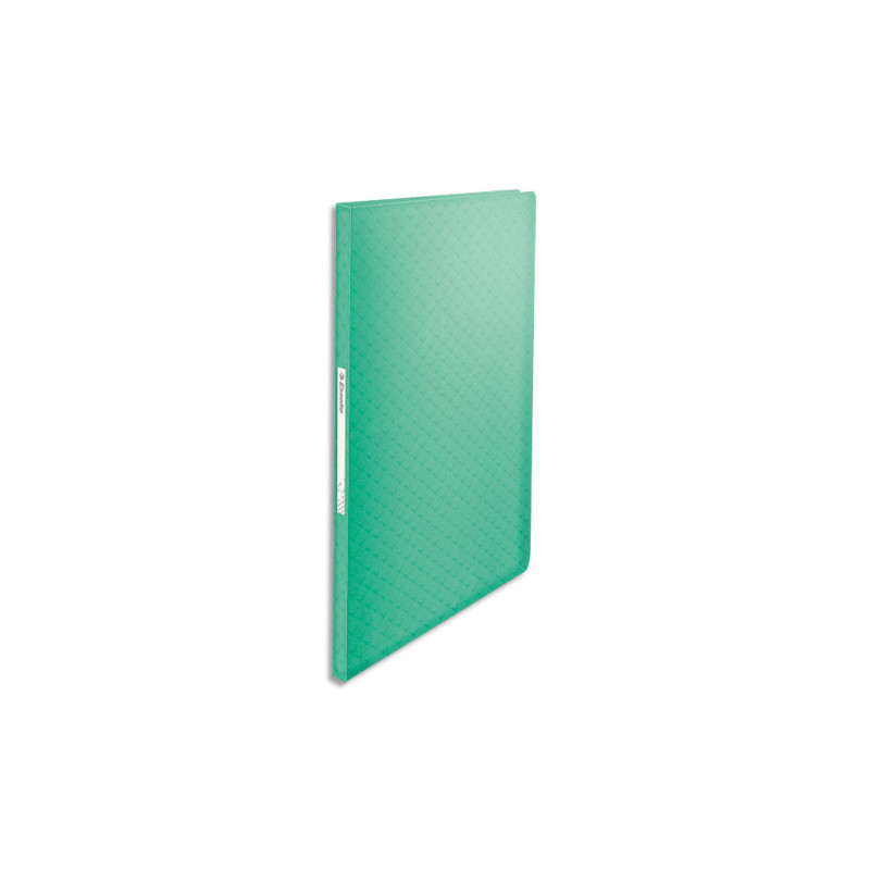 ESSELTE Protège-documents Colour'Breeze 60 pochettes, 120 vues, en polypropylène 5/10ème. Coloris Vert