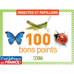 LITO DIFFUSION Boîte de 100 bons points thème insectes et papillons