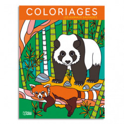 LITO DIFFUSION Livre de coloriage 64 pages 205x270, thème animaux sauvages