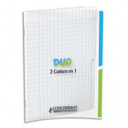 OXFORD C9 Cahier 17x22, 96 pages, 90g, Seyès, couverture polypro incolore 2EN1