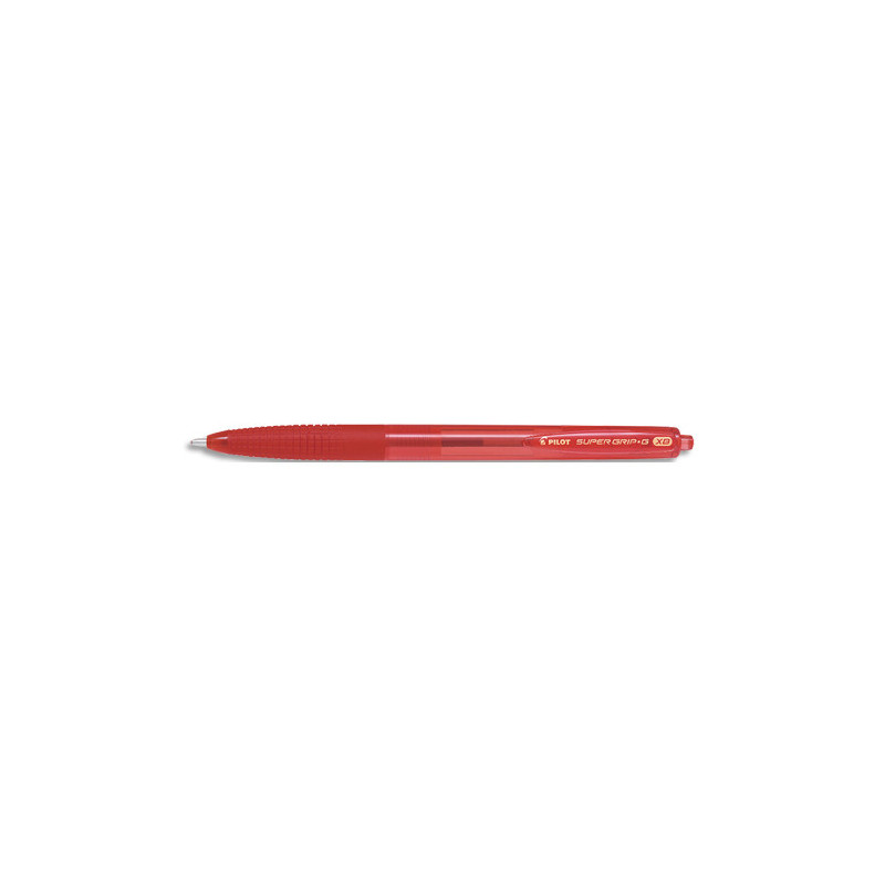 PILOT Stylo bille SUPER GRIP G rétractable pointe extra-large, encre Rouge