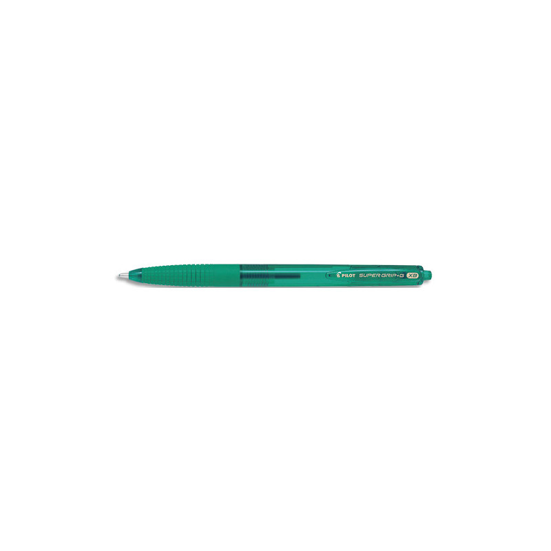 PILOT Stylo bille SUPER GRIP G rétractable pointe extra-large, encre Vert