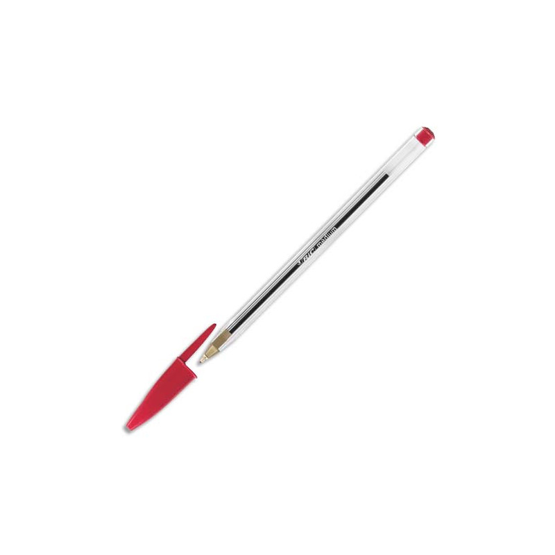 BIC Cristal Original Stylos-Bille Pointe Moyenne (1,0 mm) - Rouge