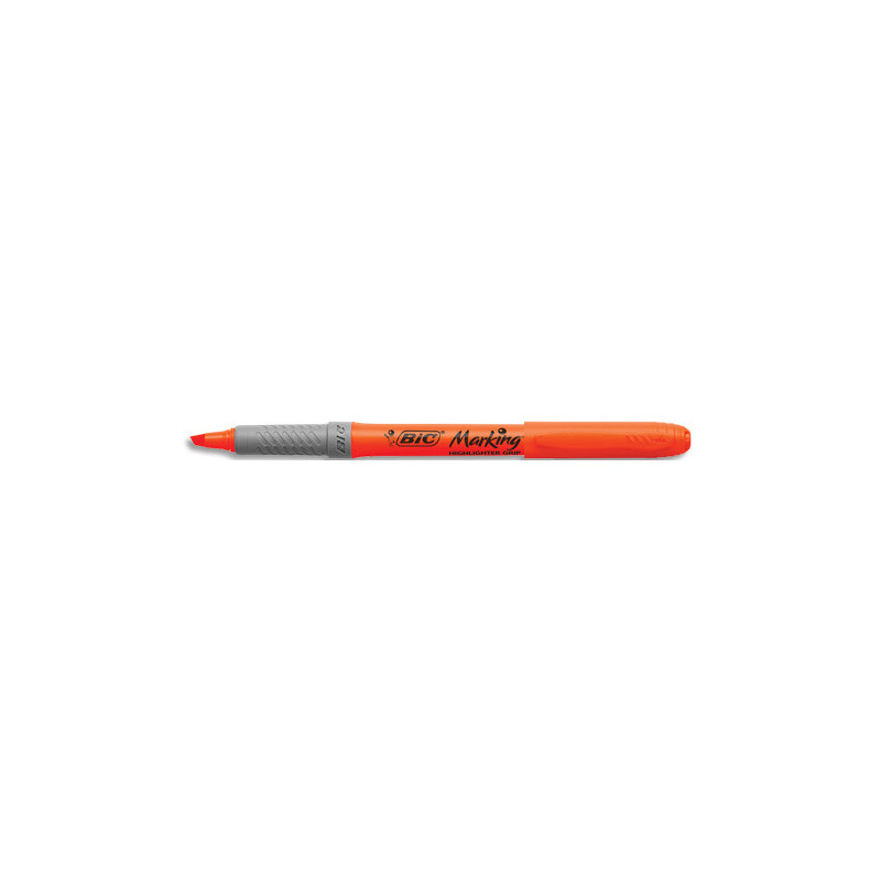 BIC Highlighter Grip Surligneurs Pointe Biseautée - Orange