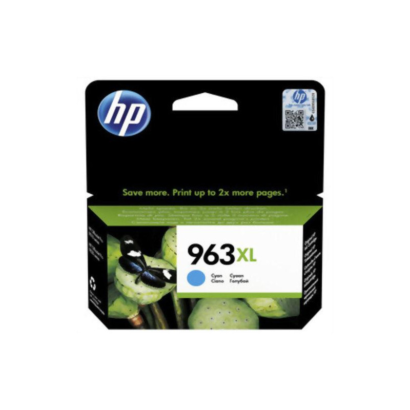 HP 963XL Cartouche Encre Cyan gd capacité Authentique (3JA27AE) HP OfficeJet Pro 9010 series/ 9020 series