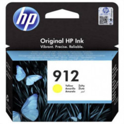 HP 912 Cartouche d'Encre Jaune Authentique (3YL79AE) pour HP OfficeJet Pro 8010 series / 8020 series