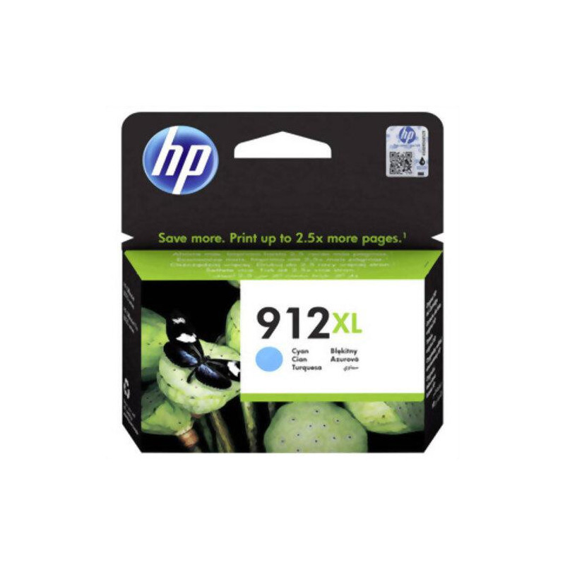 HP 912XL Cartouche Encre Cyan gd capacité Authentique (3YL81AE) HP OfficeJet Pro 8010/8020