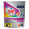 SKIP Carton de 184 capsules de Lessive liquide pour couleurs, dans 4 Sachets refermables de 46 dosettes