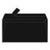 CLAIREFONTAINE Paquet de 20 enveloppes 120g POLLEN 11x22cm (DL). Coloris Noir