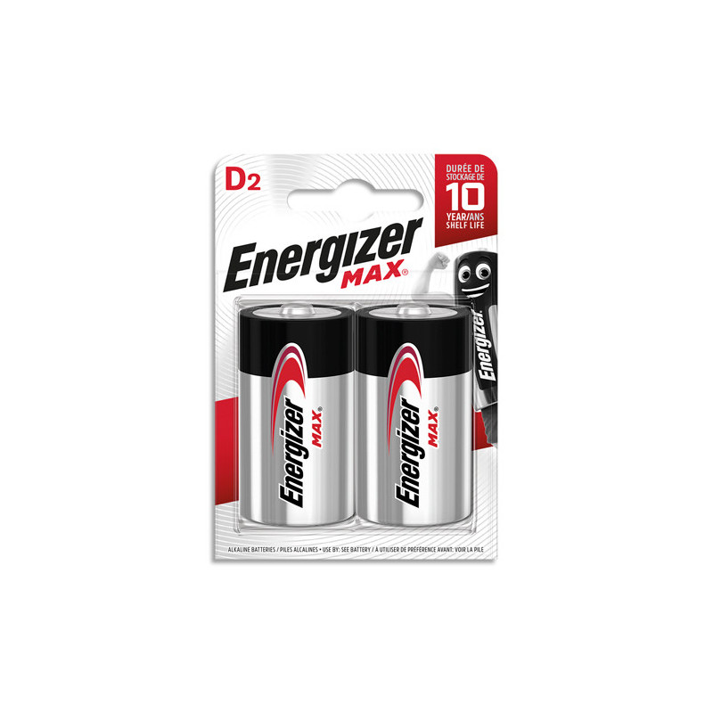ENERGIZER Pile Max D LR20, pack de 2 piles