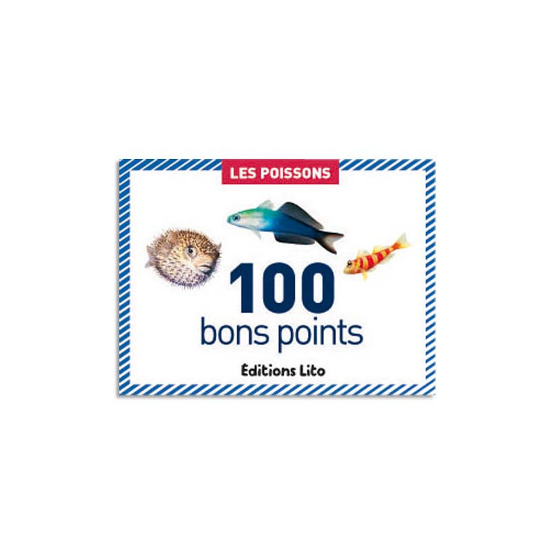 LITO DIFFUSION Boîte de 100 bons points les poissons