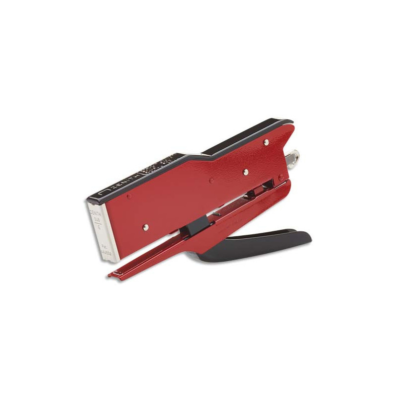 ZENITH Pince agrafeuse Zenith 548E en acier pour agrafes n°6/4 ou 6/6. Coloris Rouge