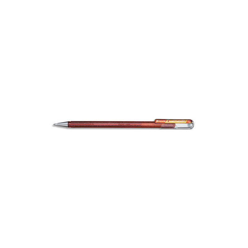 PENTEL Roller encre gel métallique Dual Metallic, Orange/Jaune métallique