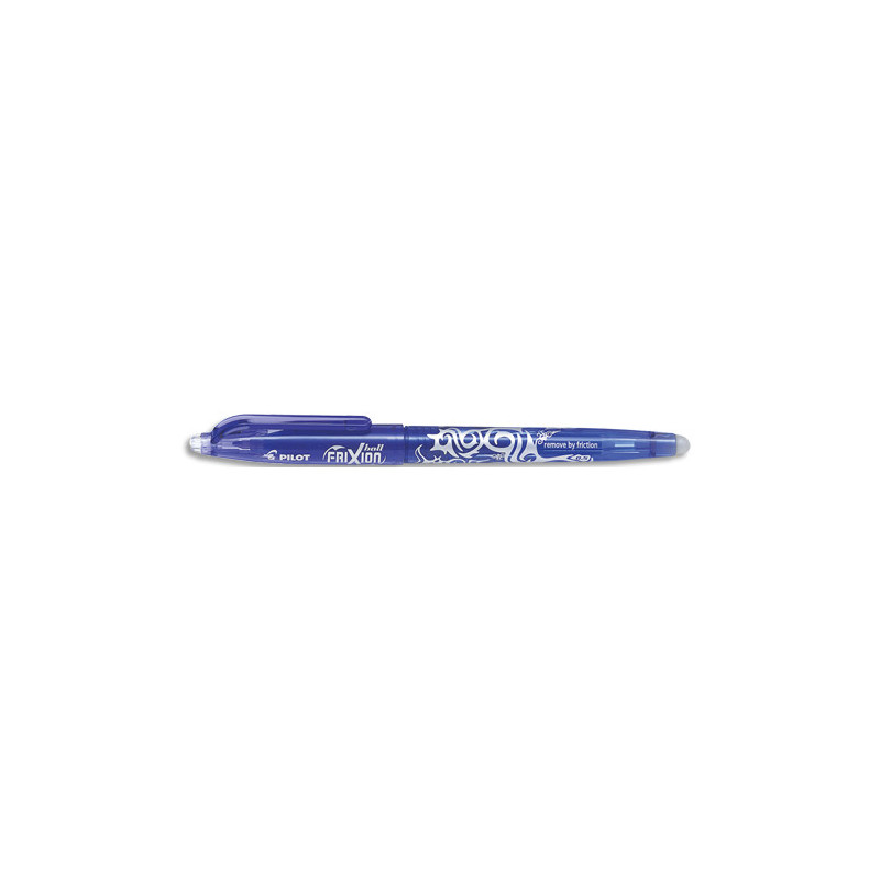 PILOT Roller FriXion Ball pointe fine 0,5 mm. Encre thermosensible effaçable Bleue