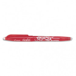 PILOT Roller FriXion Ball pointe fine 0,5 mm. Encre thermosensible effaçable Rouge