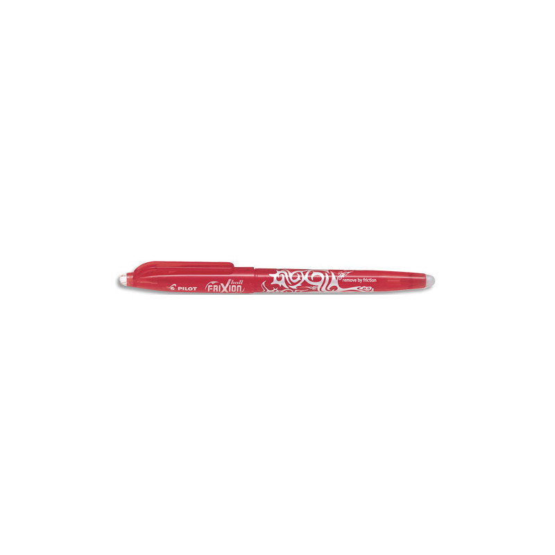 PILOT Roller FriXion Ball pointe fine 0,5 mm. Encre thermosensible effaçable Rouge