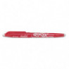 PILOT Roller FriXion Ball pointe fine 0,5 mm. Encre thermosensible effaçable Rouge