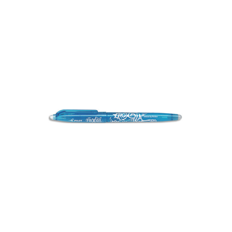 PILOT Roller FriXion Ball pointe fine 0,5 mm. Encre thermosensible effaçable Turquoise