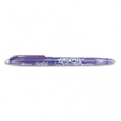 PILOT Roller FriXion Ball pointe fine 0,5 mm. Encre thermosensible effaçable Violet