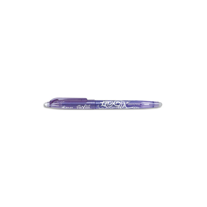 PILOT Roller FriXion Ball pointe fine 0,5 mm. Encre thermosensible effaçable Violet